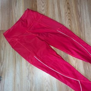 Victoria secret sport bright red leggings